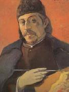 Portrait of the artist with a palette (mk07), Paul Gauguin